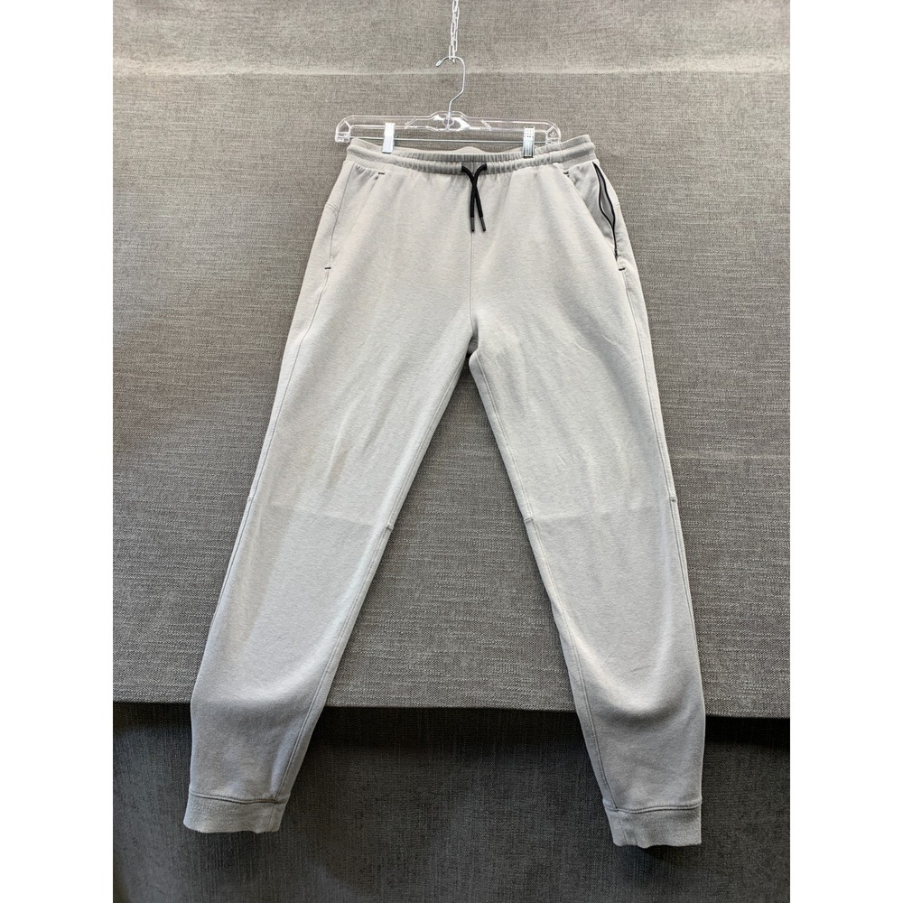 Old Navy Active Dynamic Fleece Jogger Pants Men M Gray 4 Way Stretch Tapered Leg